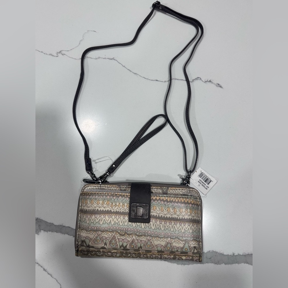 Sakroots Multicolor Patterned Crossbody Bag or Wristlet NWT